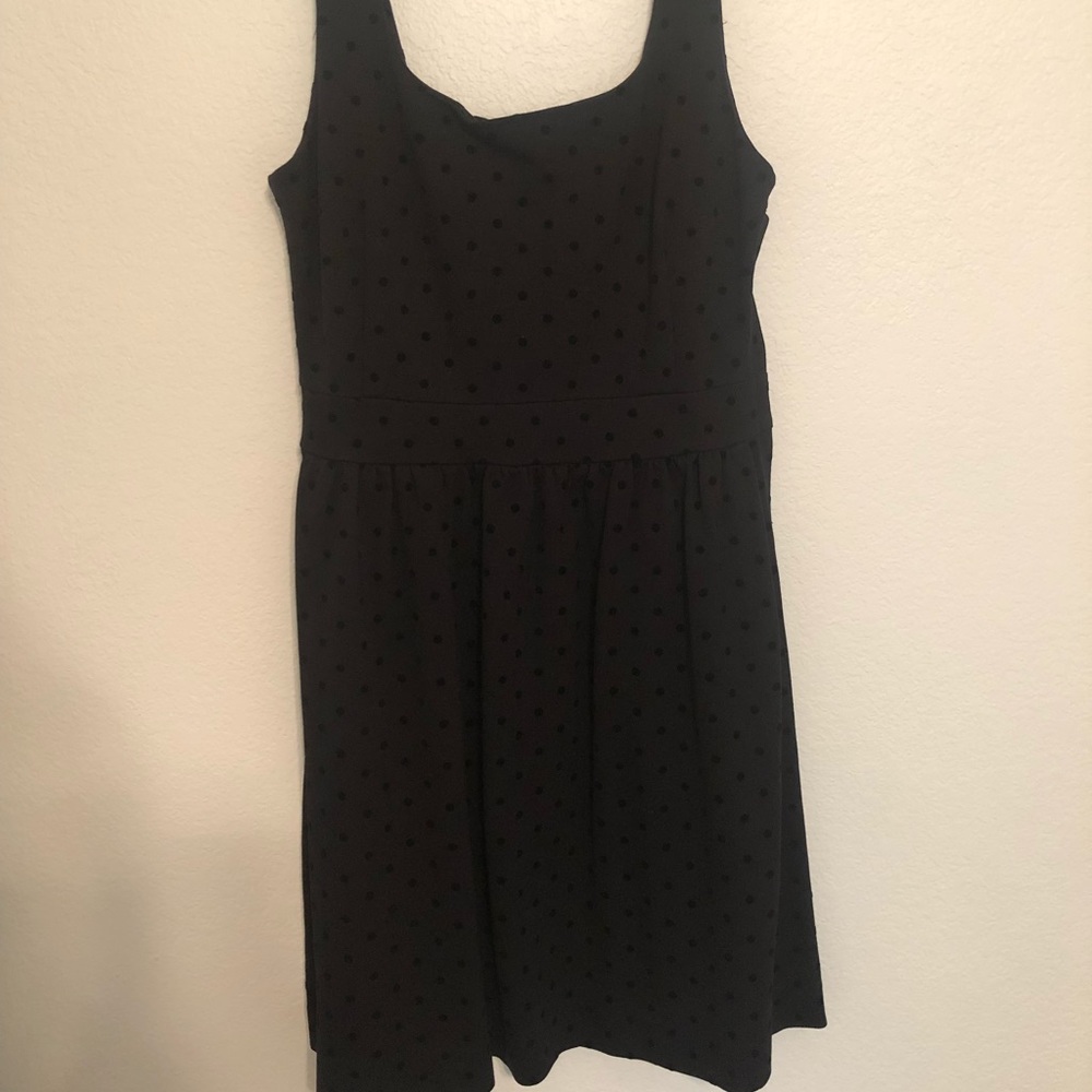 Madewell black polka dot dress